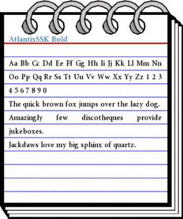 AtlantixSSK Bold Font