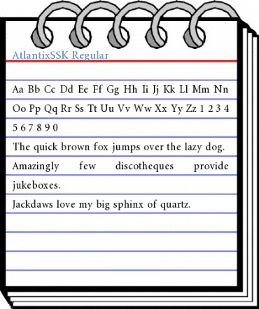 AtlantixSSK Regular Font