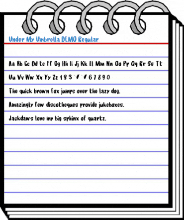 Under My Umbrella DEMO Regular Font
