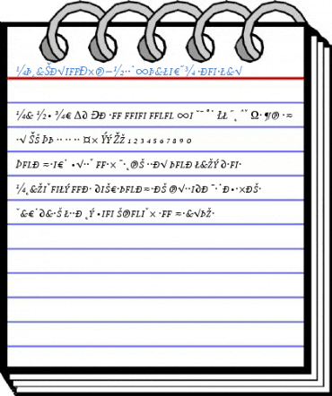 AtmaSerifExp-BookItalicMC Regular Font