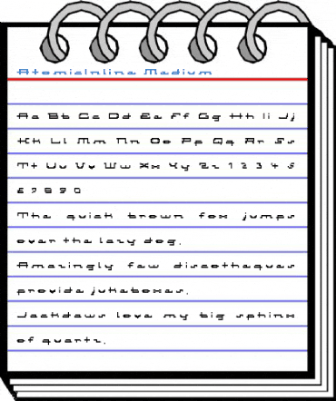 AtomicInline Medium Font