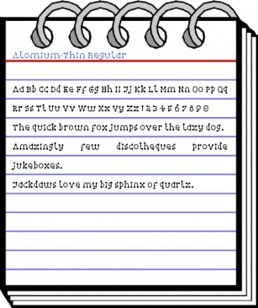 Atomium-Thin Regular Font
