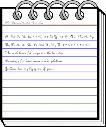 ATRivieraScript Regular Font
