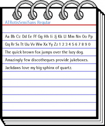 ATRotisSemiSans Regular Font