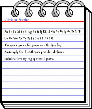 Upirjump Regular Font