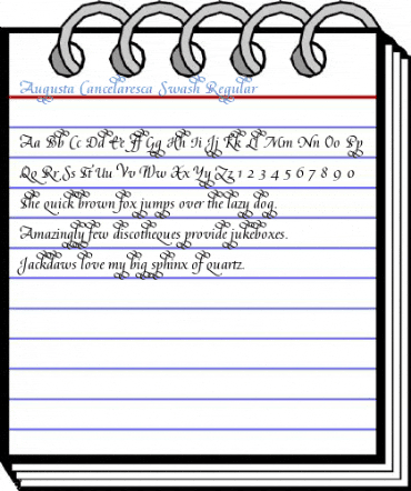 Augusta Cancelaresca Swash Regular Font