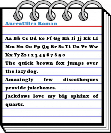 AureaUltra Roman Font