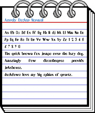Aurely Becker Normal Font