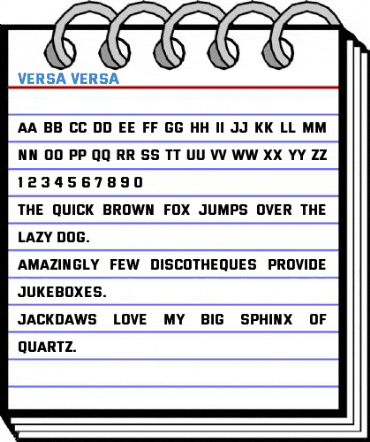 Versa Versa Font