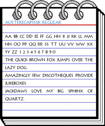 AustereCapsSSK Regular Font