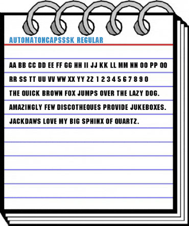 AutomatonCapsSSK Regular Font
