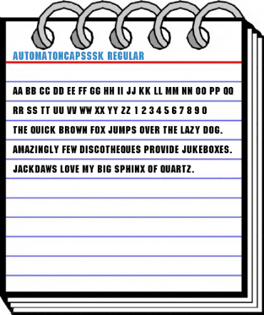 AutomatonCapsSSK Regular Font