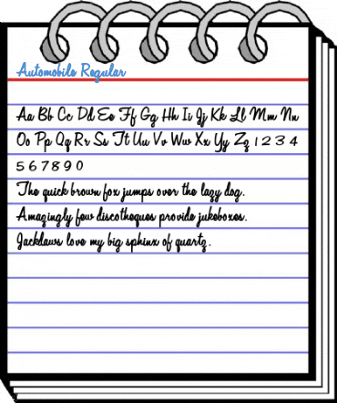Automobile Regular Font