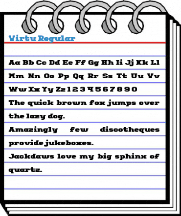 Virtu Regular Font