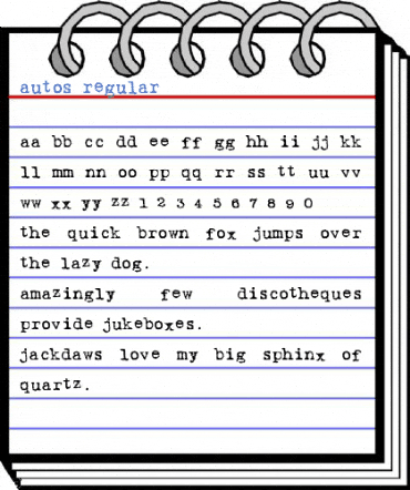 Autos Regular Font
