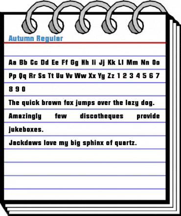 Autumn Regular Font