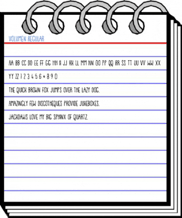 Volumen Regular Font