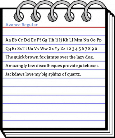 Avance Regular Font