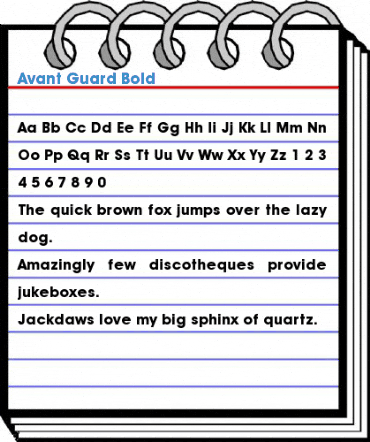 Avant Guard Bold Font