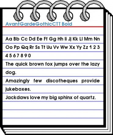 AvantGardeGothicCTT Font