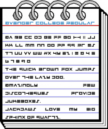 Avenger College Regular Font