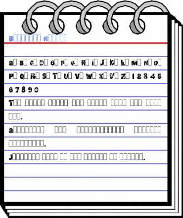 Blomster Normal Font