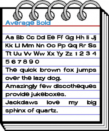 Average Bold Font