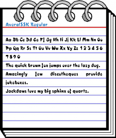 AveralSSK Regular Font