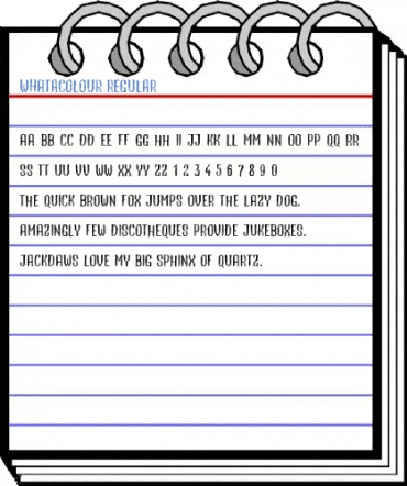 Whatacolour Regular Font