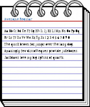 Awesome Regular Font