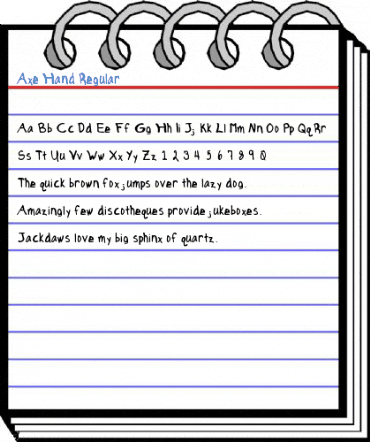 Axe Hand Regular Font