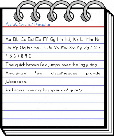 AylaCSscript Regular Font