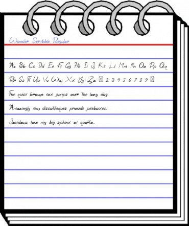 Wonder Scribble Regular Font