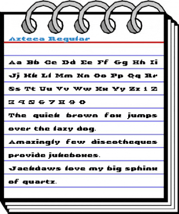 Azteca Regular Font