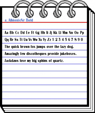 a_AlbionicNr Bold Font