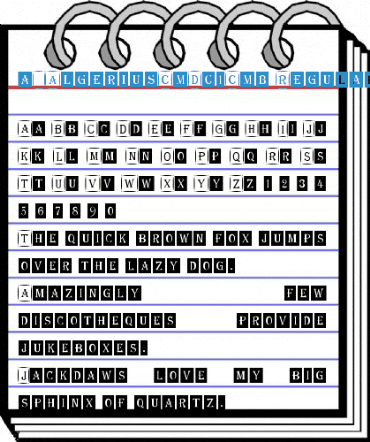 a_AlgeriusCmDc1Cmb Regular Font