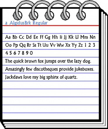 a_AlgidusBrk Regular Font