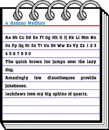 a_Assuan Medium Font