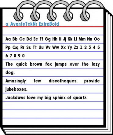 a_AvanteTckNr ExtraBold Font