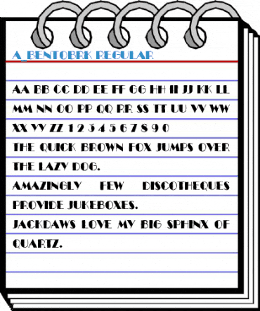 a_BentoBrk Regular Font