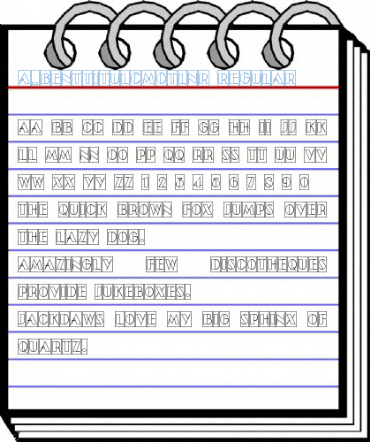 a_BentTitulCmOtlNr Regular Font