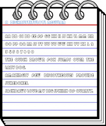 a_BighausTitulOtl Regular Font