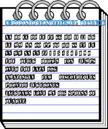 a_BodoniOrtoNrTtlCmUp Regular Font