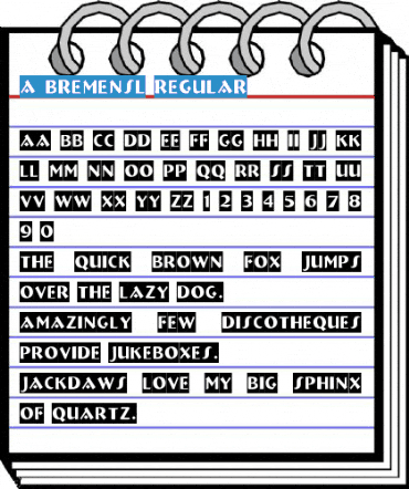 a_BremenSl Regular Font