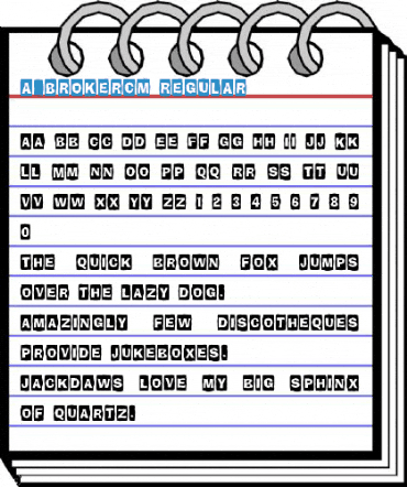 a_BrokerCm Regular Font