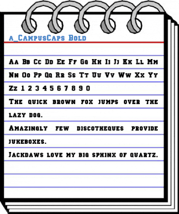 a_CampusCaps Bold Font