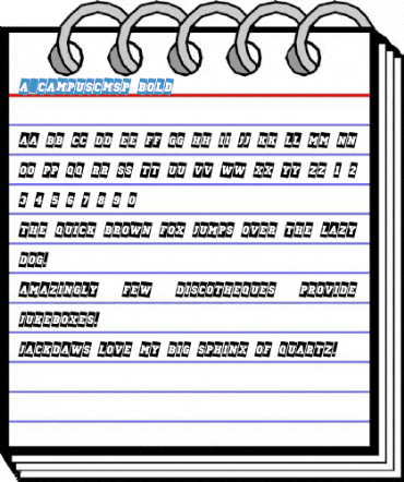 a_CampusCmSp Bold Font
