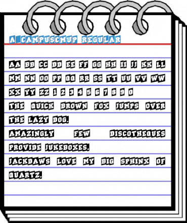 a_CampusCmUp Regular Font