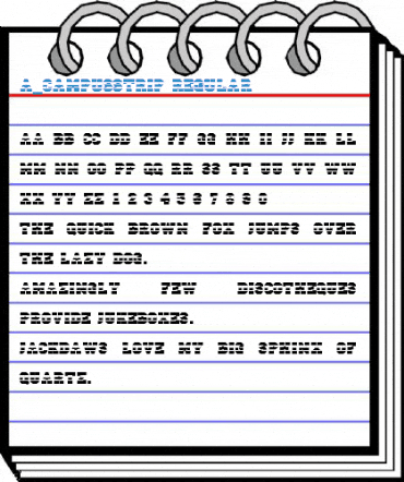 a_CampusStrip Regular Font