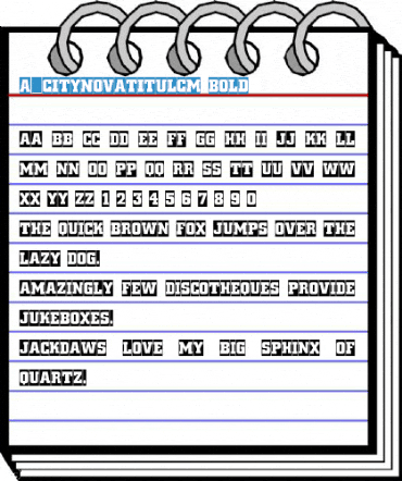 a_CityNovaTitulCm Bold Font